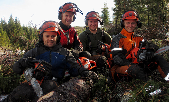 Ansatte ved Velfjord Skogservice