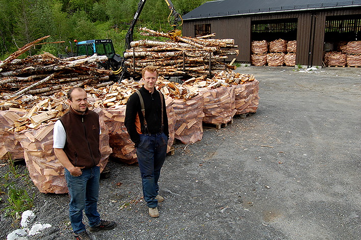 Salg av ved Produksjon av ved